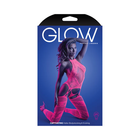 Glow Captivating High Neck Halter Bodystocking & G-String - Tophatter Daily Deals