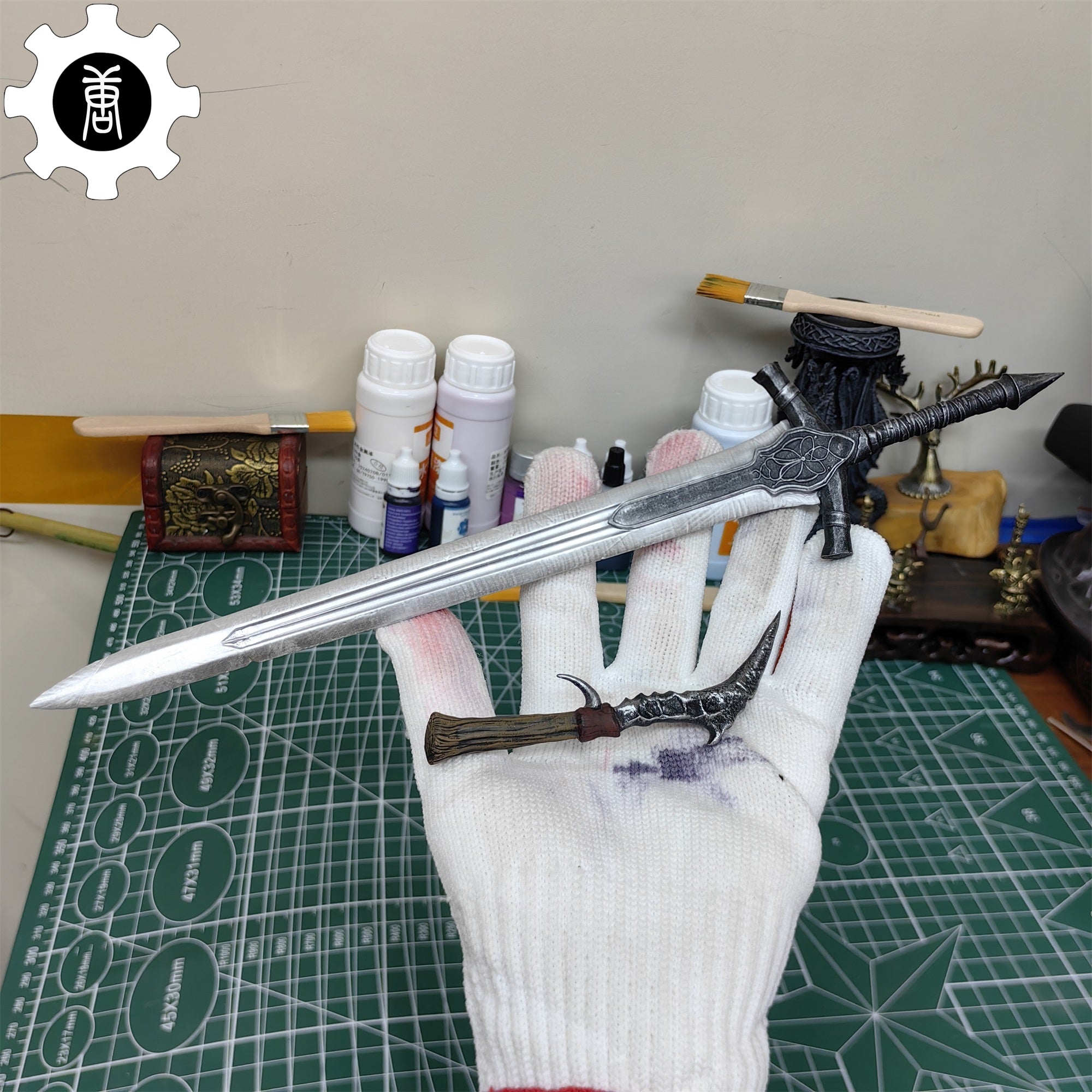 3D Printed 1:6 Scale Farron Greatsword Abyss Watchers Dagger - Tophatter Daily Deals
