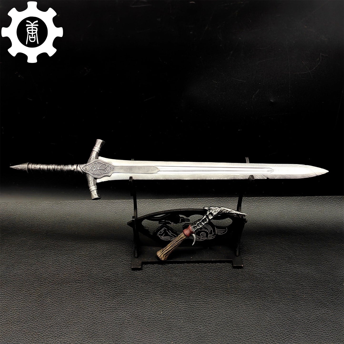 3D Printed 1:6 Scale Farron Greatsword Abyss Watchers Dagger Sword & Dagger & Stand - Tophatter Daily Deals