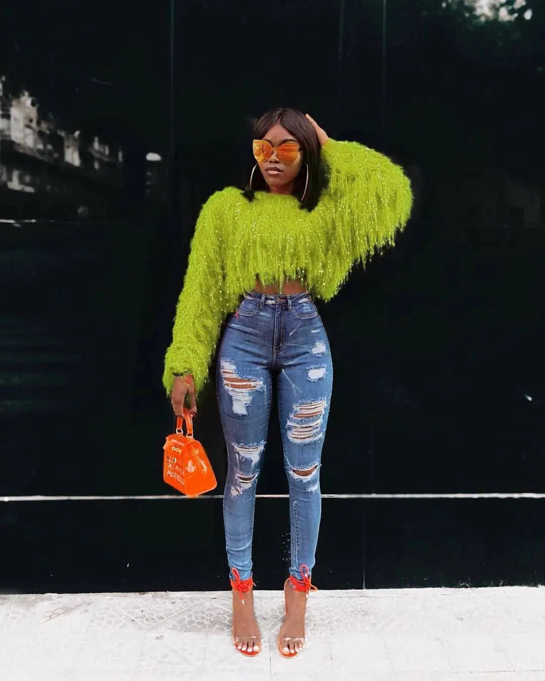 Fashion Y2k Colorful Warm Faux Women Fur Coat Black White Pink Plush Coat Female Jacket Fur Autumn Winter Shaggy Outerwear - Tophatter Daily Deals