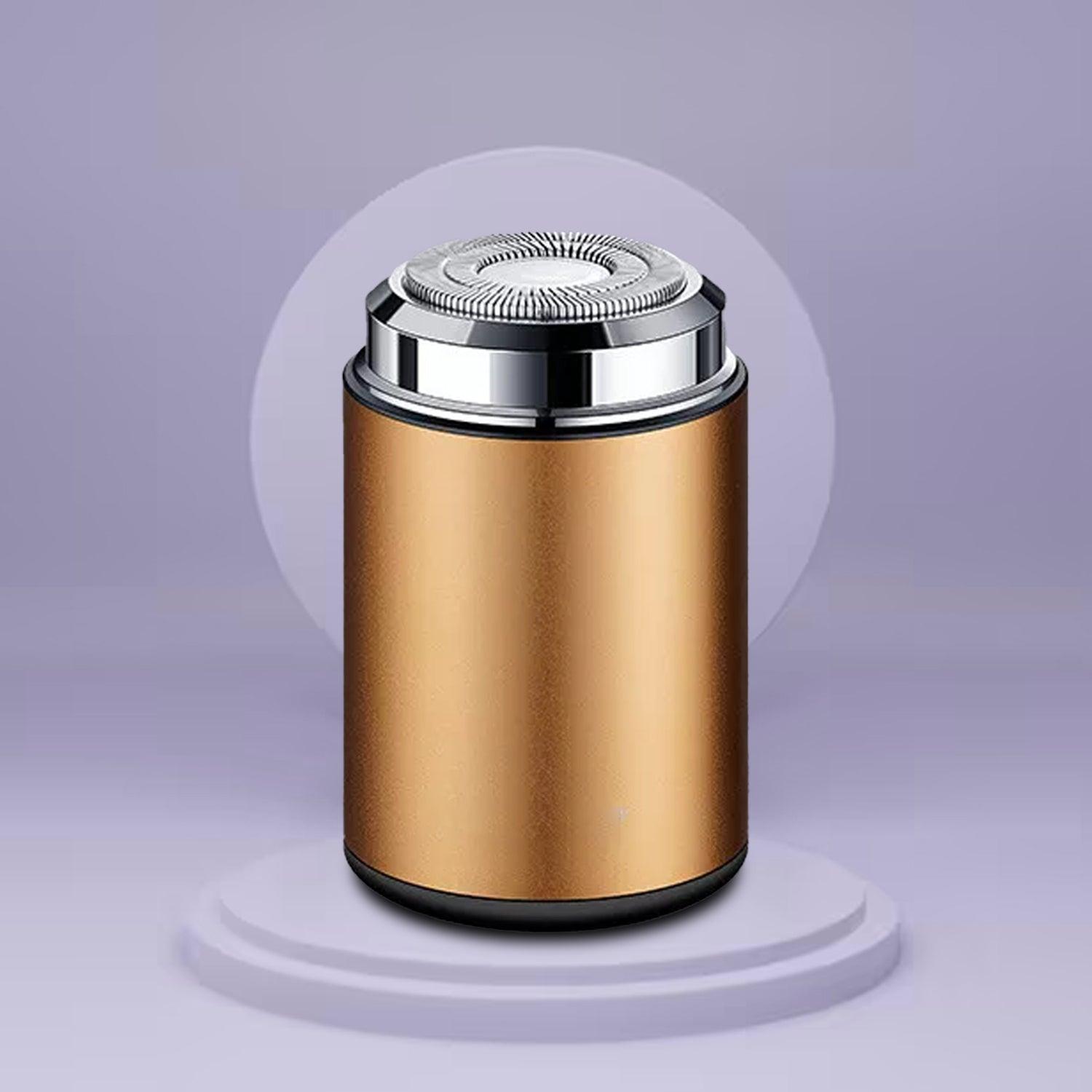 Mini Electric Shaver - Portable 2-in-1 Washable Capsule Beard Razor with Automatic Function Gold Electronic - Tophatter Daily Deals