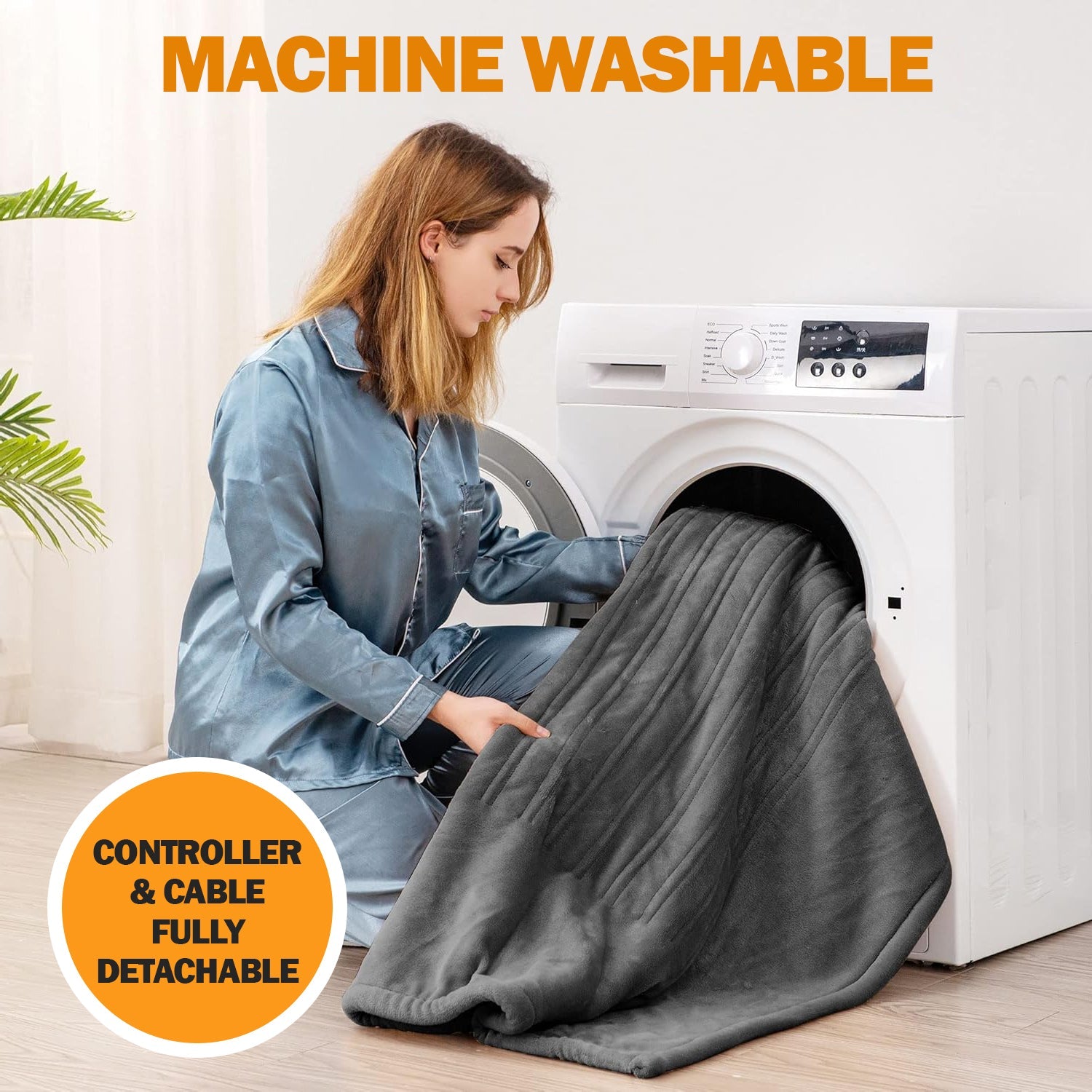 King Size Electric Blankets - 3 Heat Settings Single Double King Size Super Soft Cosy Fleece Blanket Blankets - Tophatter Daily Deals