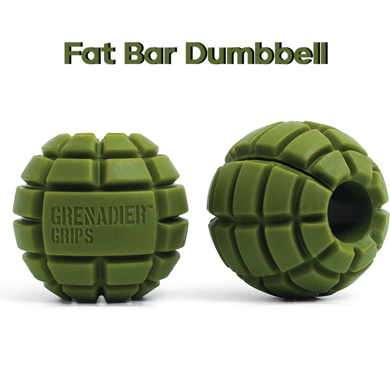 Grenadier Grips by Gunsmith - 2x Gunsmith Fitness Grenadier Grips Unique Fat Bar Dumbell/Barbell Grips For Huge Size Gains, Explosive Power Dumbbeells - Tophatter Daily Deals