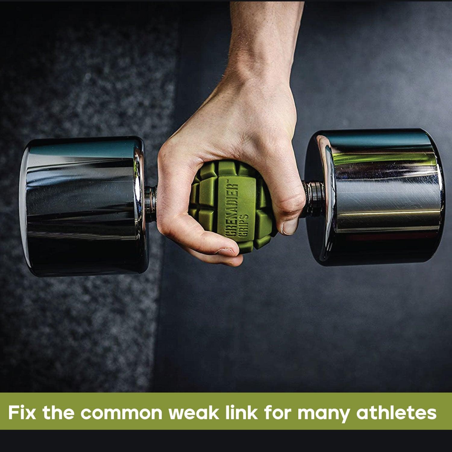 Grenadier Grips by Gunsmith - 2x Gunsmith Fitness Grenadier Grips Unique Fat Bar Dumbell/Barbell Grips For Huge Size Gains, Explosive Power Dumbbeells - Tophatter Daily Deals