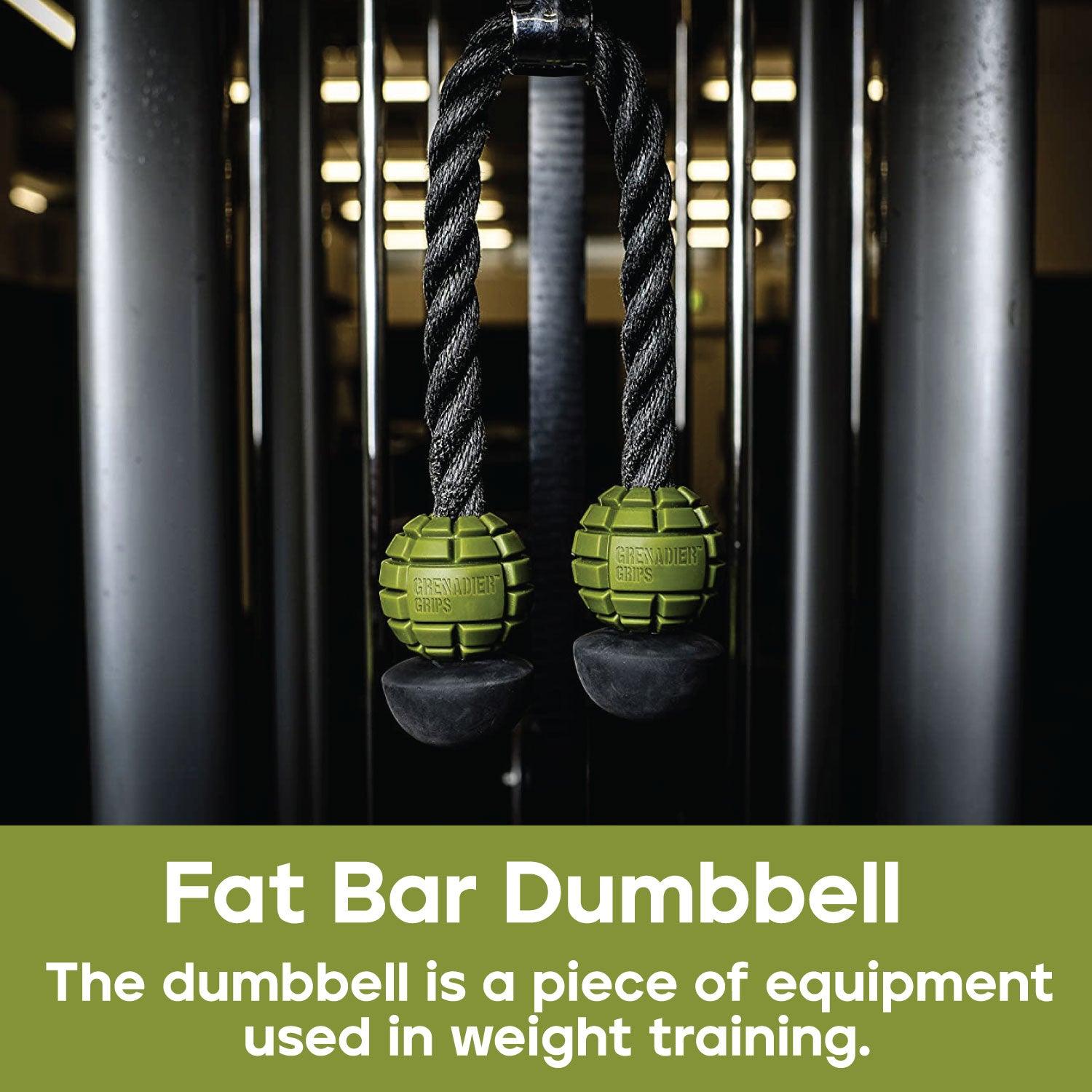 Grenadier Grips by Gunsmith - 2x Gunsmith Fitness Grenadier Grips Unique Fat Bar Dumbell/Barbell Grips For Huge Size Gains, Explosive Power Dumbbeells - Tophatter Daily Deals