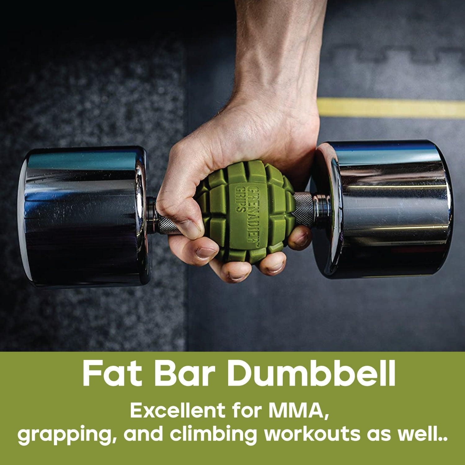 Grenadier Grips by Gunsmith - 2x Gunsmith Fitness Grenadier Grips Unique Fat Bar Dumbell/Barbell Grips For Huge Size Gains, Explosive Power Dumbbeells - Tophatter Daily Deals