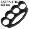 Fat Boy Extra Thick Buckle & Paperweight - Black Chubby Chunk Knuckles Belt Buckle - Tophatter Daily Deals