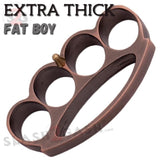 Fat Boy Extra Thick Large Knuckles Chubby Chunk Buckle - Asst. colors Copper Belt Buckle - Tophatter Daily Deals