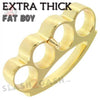 Fat Boy Extra Thick Buckle & Paperweight - Gold Chubby Chunk Knuckles Belt Buckle - Tophatter Daily Deals