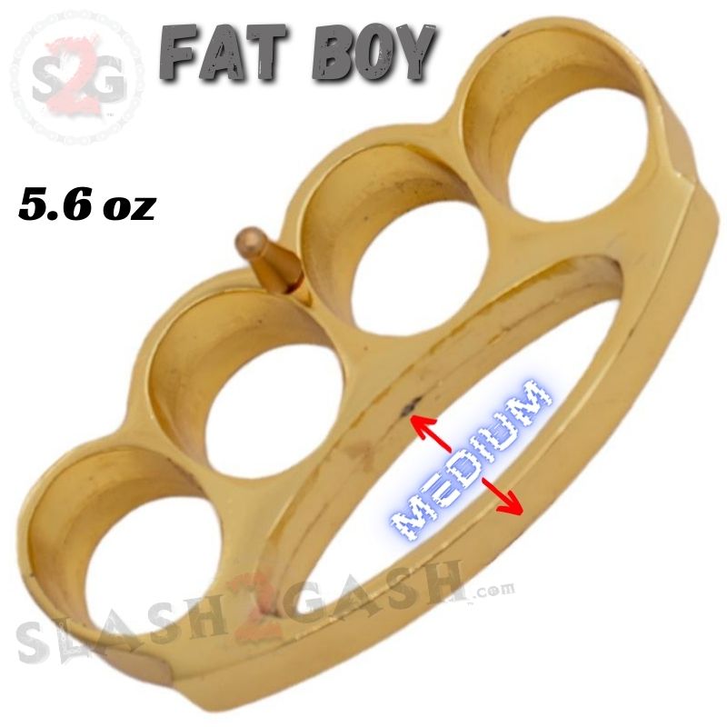 Fat Boy Extra Thick Buckle & Paperweight - Gold Chubby Chunk Knuckles Belt Buckle - Tophatter Daily Deals