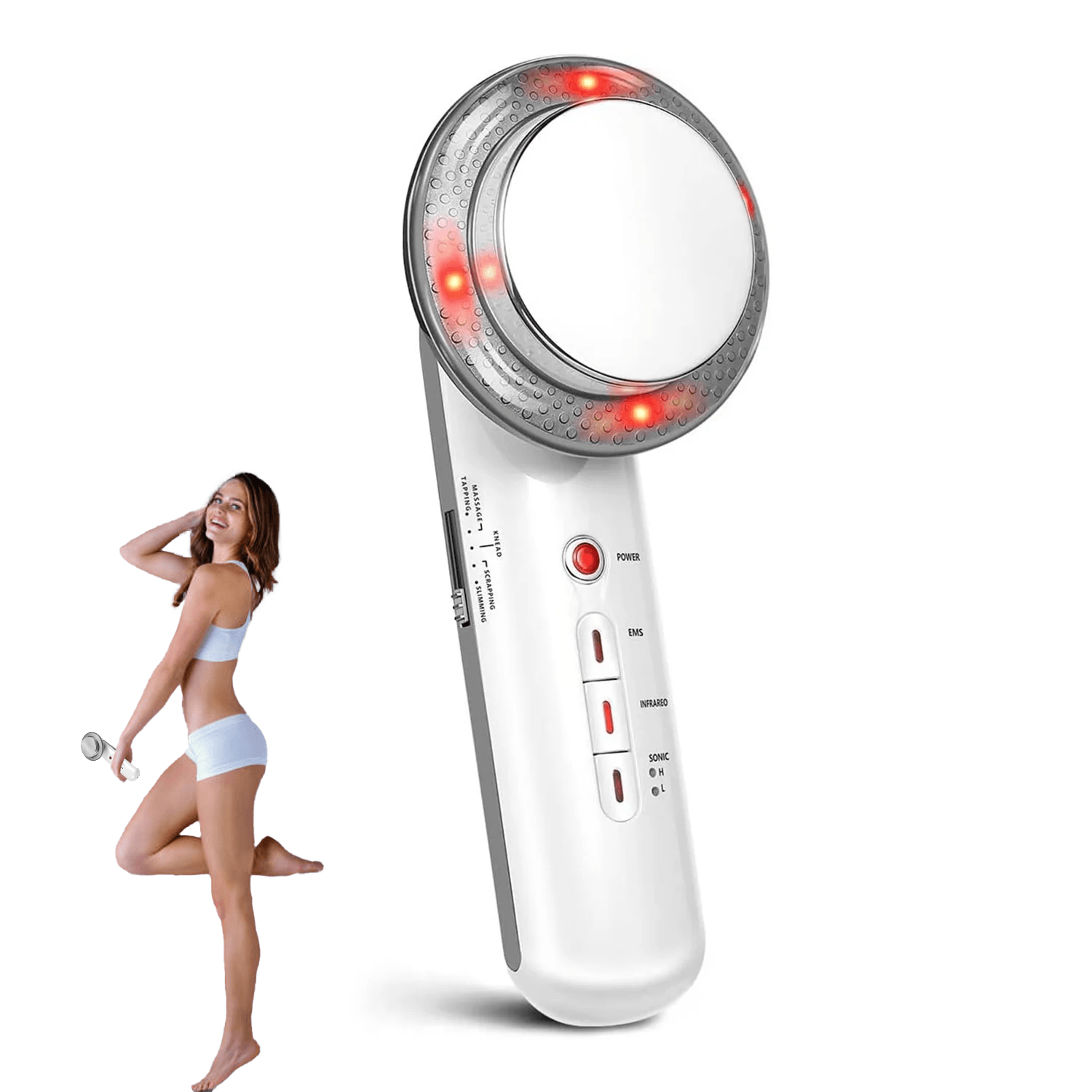 Fat Burner Machine - Body Slimming Massager EMS Machine Ultrasonic Cavitation Fat Burner 3in1 Therapy Health & Beauty - Tophatter Daily Deals