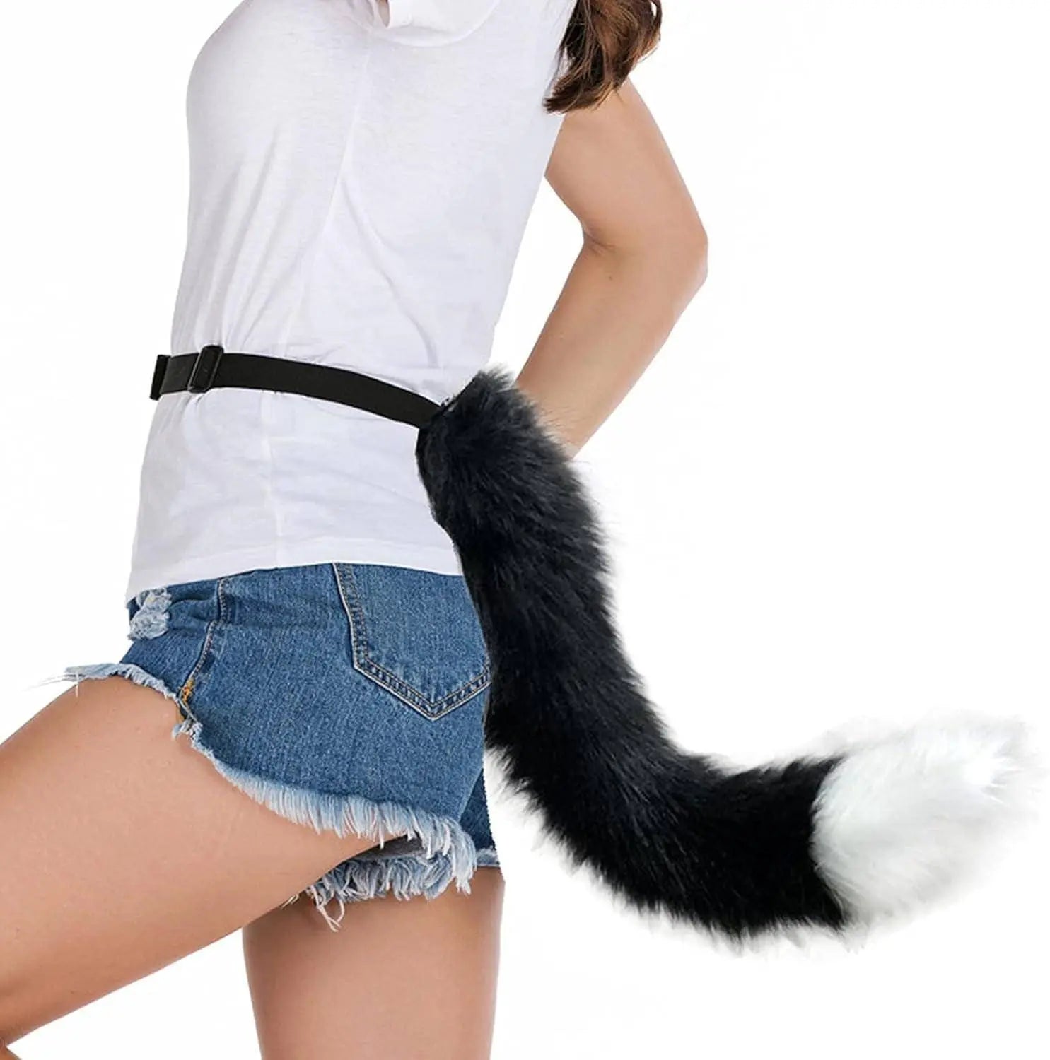 Faux Fur Fox Costume Coda Adulto/Teen Cosplay Halloween Christmas Party Costume Taglia Unica - Tophatter Daily Deals