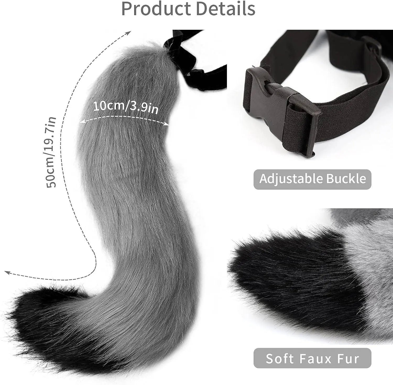 Faux Fur Fox Costume Coda Adulto/Teen Cosplay Halloween Christmas Party Costume Taglia Unica - Tophatter Daily Deals