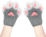 Faux Fur Fox Paw Gloves - Fluffy - Tophatter Daily Deals