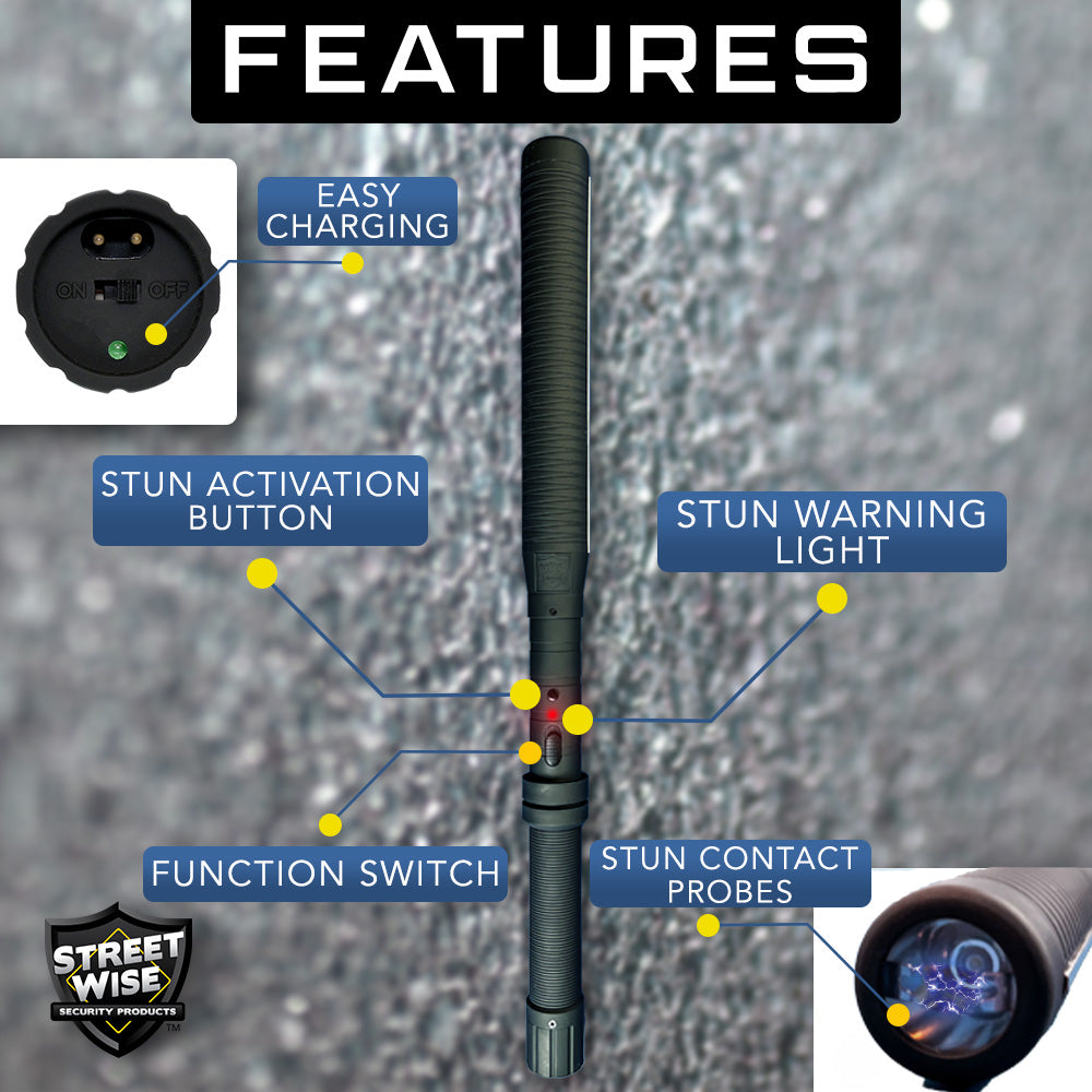 Lightning Rod 7,000,000* Stun Baton Stun Baton - Tophatter Daily Deals