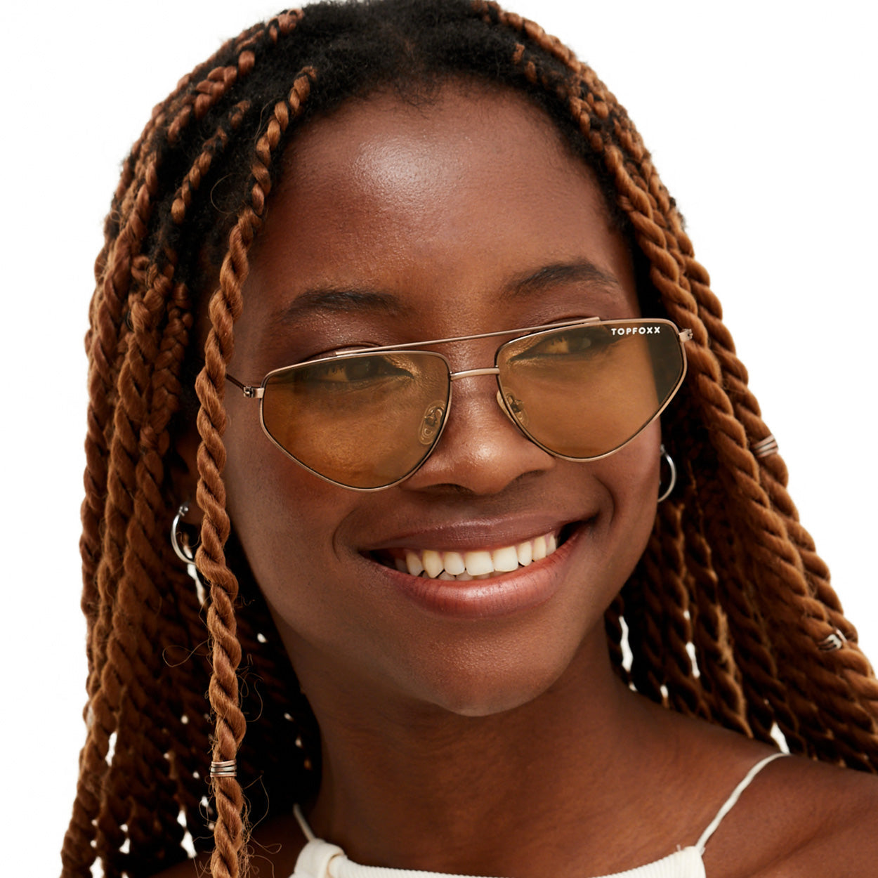TopFoxx Hasta La Vista - Yellow Women's Sunglasses Sunglasses - Tophatter Daily Deals