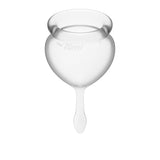 Feel Good Menstrual Cup Set Transparent 2 Piece Medical Grade Silicone > Essentials > Menstrual Products - Tophatter Daily Deals