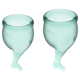 Feel Secure Medical-Grade Silicone Menstrual Cup 2pcs (Dark Green) > Essentials > Menstrual Products - Tophatter Daily Deals