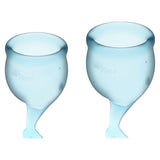 Feel Secure Menstrual Cup (Light Blue) – Medical Grade Silicone 2pcs > Essentials > Menstrual Products - Tophatter Daily Deals