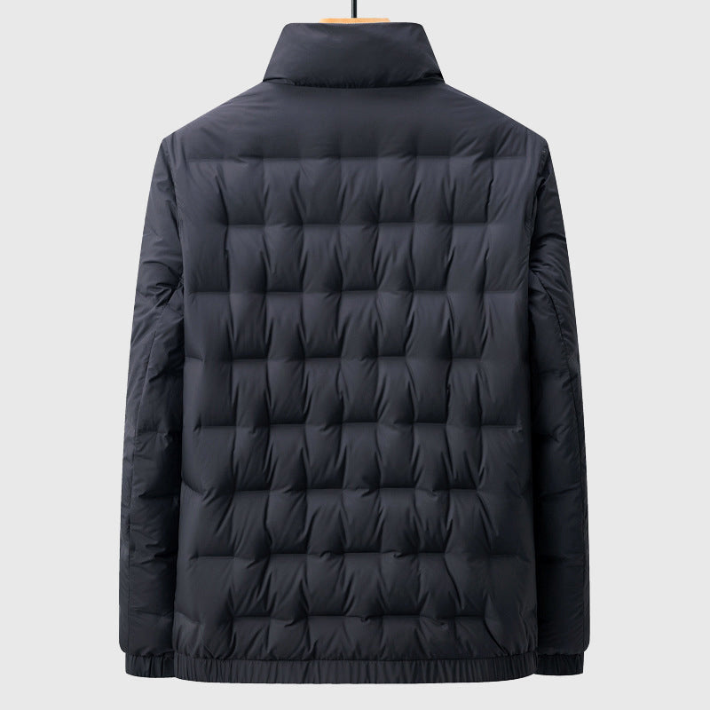 Lightweight Versatile Men’s Down Jacket - Quilted Windproof - Tophatter Daily Deals