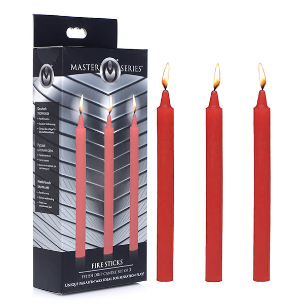 Fetish Drip Candles 3 Pack Red for Sensation Play > Candles > Drip - Tophatter Daily Deals