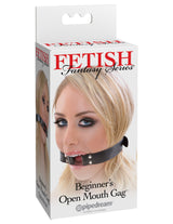 Fetish Fantasy Beginners Open Mouth Gag Black Intimacy Toy > Bondage Gear > Gags and Bits - Tophatter Daily Deals