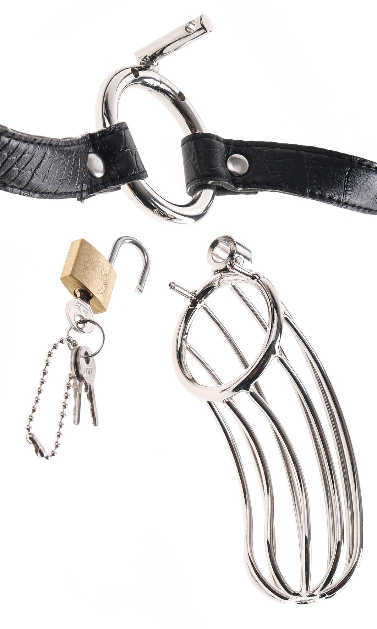 Fetish Fantasy Extreme Prisoner Steel Cock Cage Chastity Device > Bondage Gear > Male Chastity - Tophatter Daily Deals