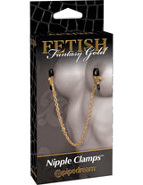 Fetish Fantasy Gold Chain Nipple Clamps - Adjustable Gold Clamps > Sex Toys > Nipple Clips - Tophatter Daily Deals