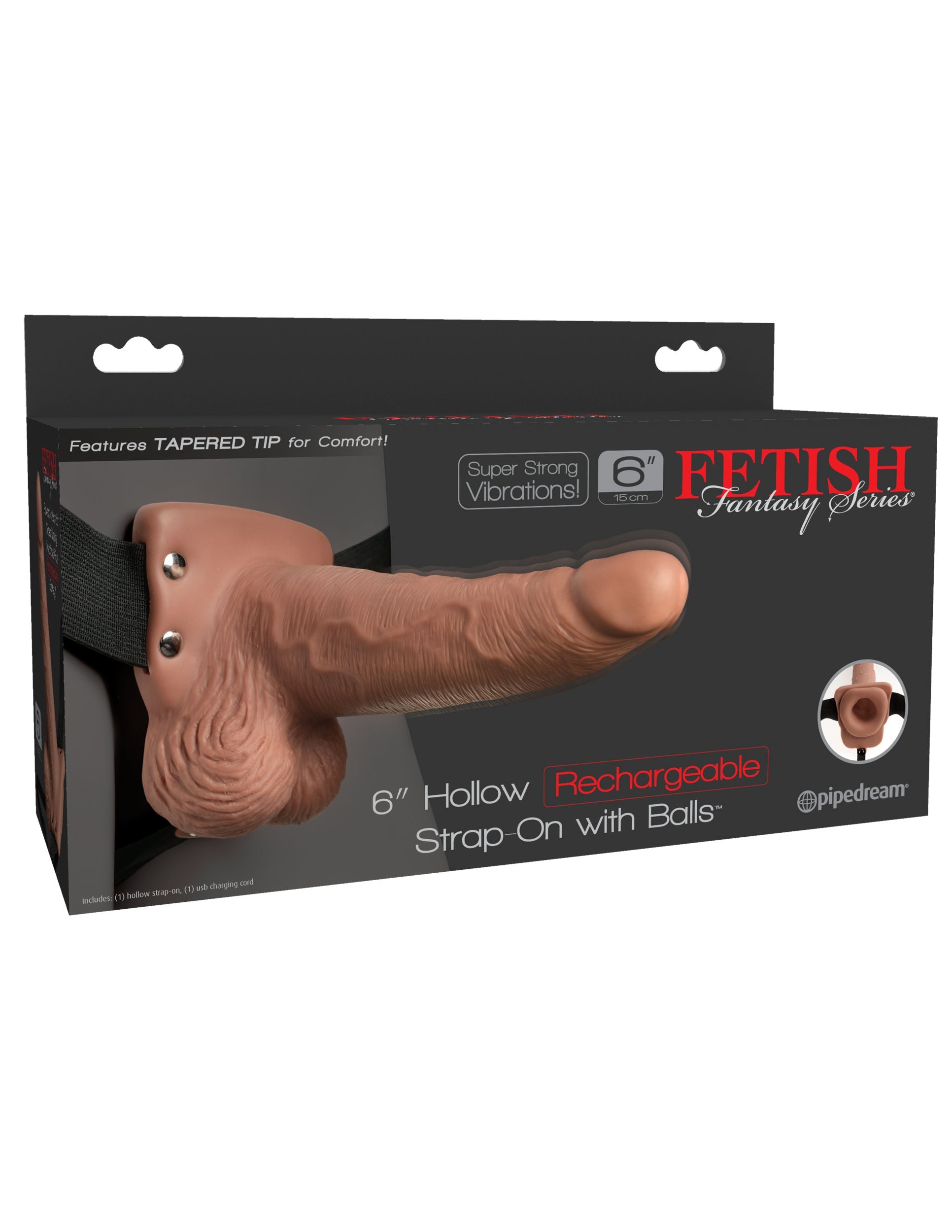 Fetish Fantasy Series 6 Inch Strap-On With Balls > Dildos > Hollow Strap Ons - Tophatter Daily Deals