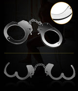 Fetish Pleasure Metal Hand Cuffs in Silver > Bondage Gear > Handcuffs - Tophatter Daily Deals