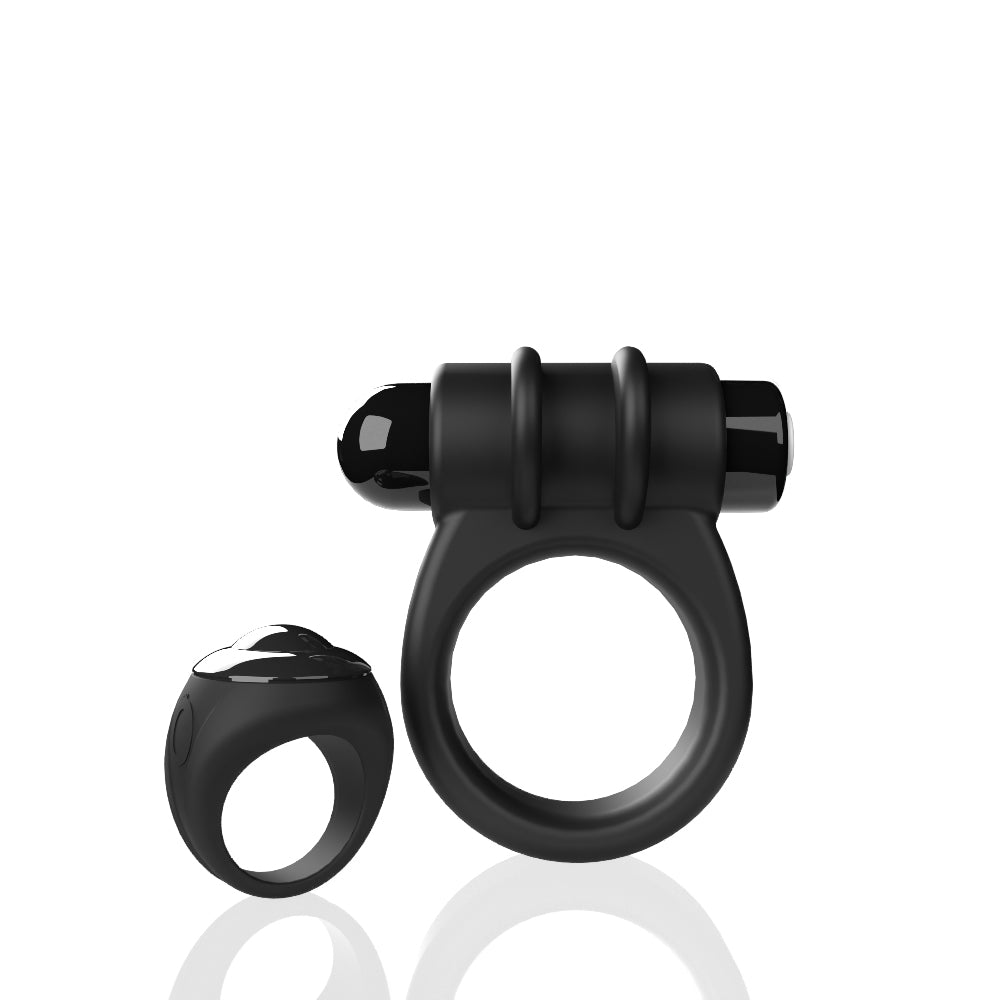 Remote Control Switch Vibe (Black) – Waterproof Rechargeable Double-Sided Vibrating Cock Ring > Cock Ring > Vibrating - Tophatter Daily Deals