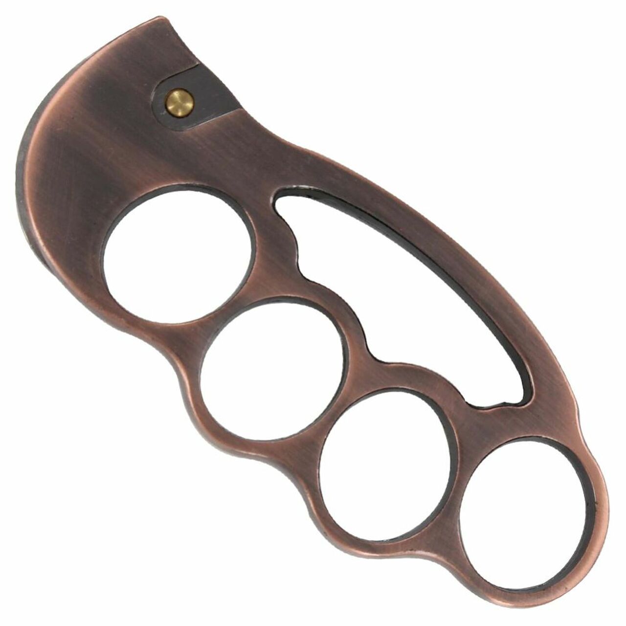 Fighter Knuckles with Automatic Karambit Knife Copper Paperweight Knife-Auto - Tophatter Daily Deals