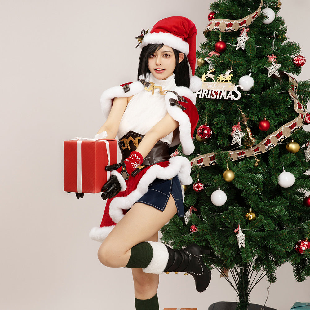 Final Fantasy VII Ever Crisis FF7EC Christmas Tifa Lockhart Cosplay Costume Costume - Tophatter Daily Deals