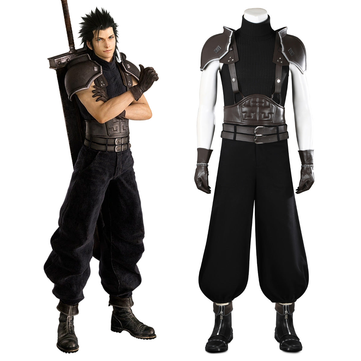 Final Fantasy VII Rebirth Zack Fair Premium Edition Cosplay Costume Costume - Tophatter Daily Deals