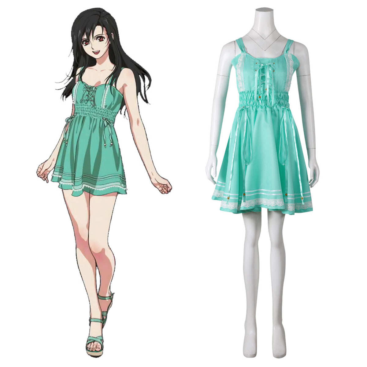 Final Fantasy VII Remake Rebirth FF7 Tifa Lockhart Young Cosplay Costume Costume - Tophatter Daily Deals