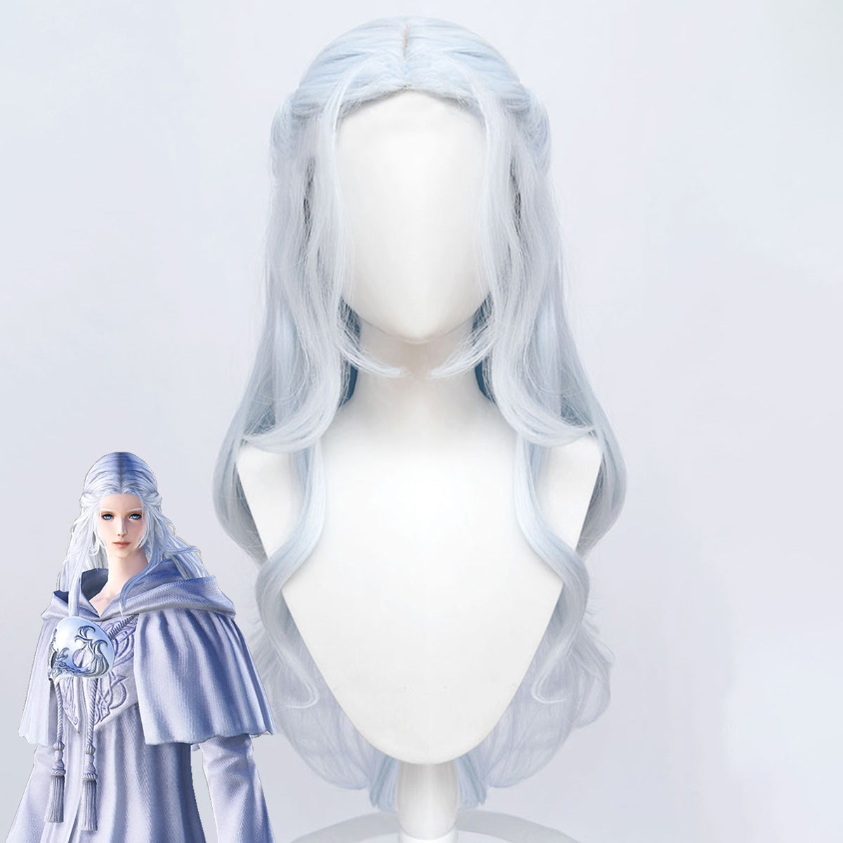 Final Fantasy XIV Endwalker FF14 Hydaelyn White Cosplay Wig Wig - Tophatter Daily Deals