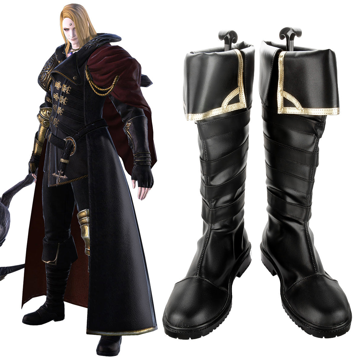 Final Fantasy XIV: Endwalker Zenos yae Galvus Shoes Cosplay Boots Shoes/Boots - Tophatter Daily Deals