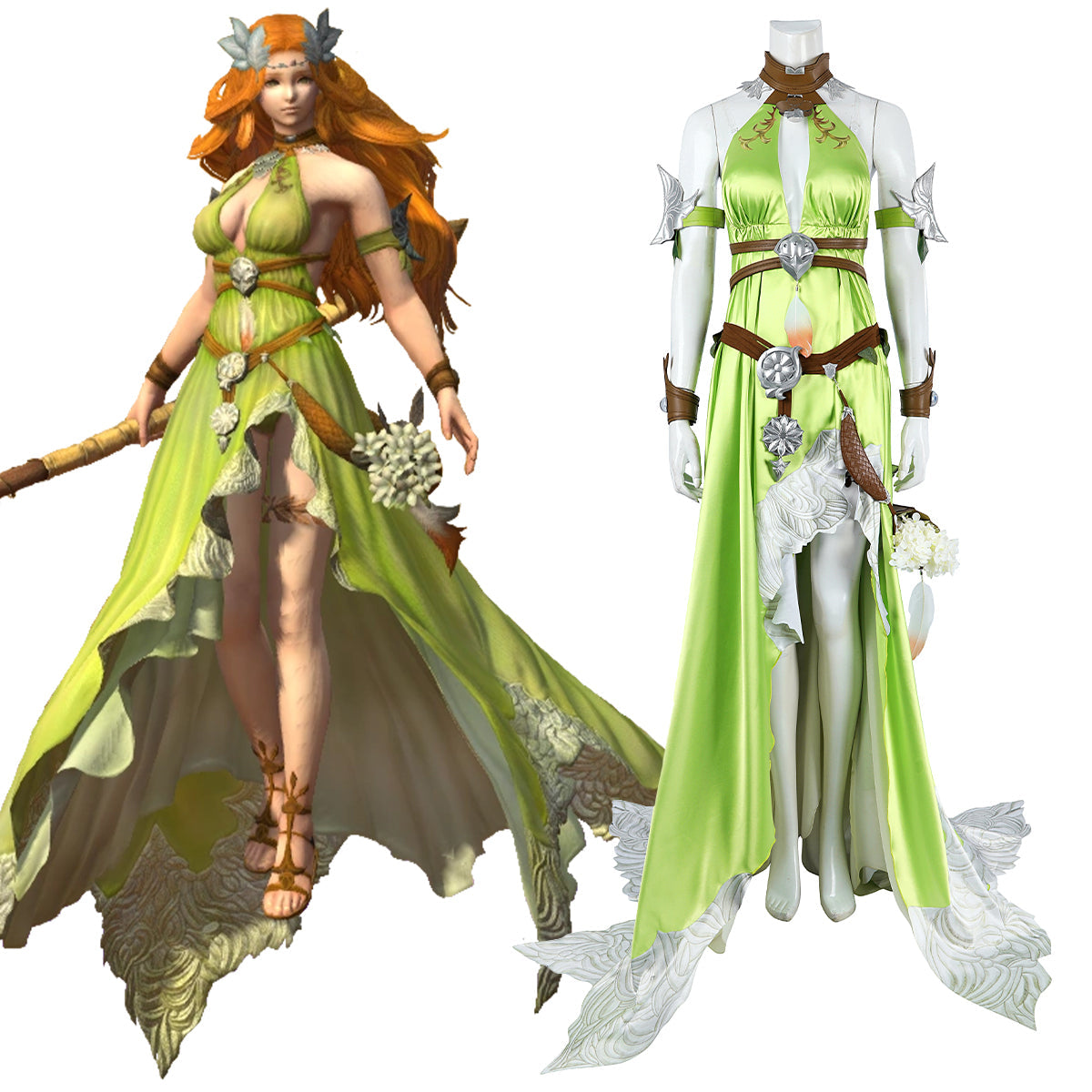 Final Fantasy XIV FF14 Nophica Cosplay Costume Costume - Tophatter Daily Deals