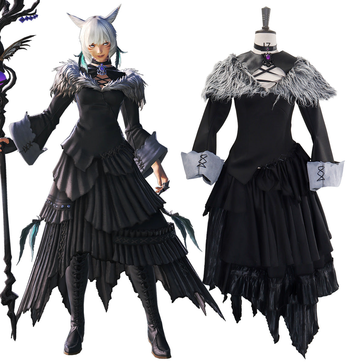 Final Fantasy XIV Shadowbringers 5.0 FF14 Y'shtola Rhul Yshtola Rhul Cosplay Costume Costume - Tophatter Daily Deals