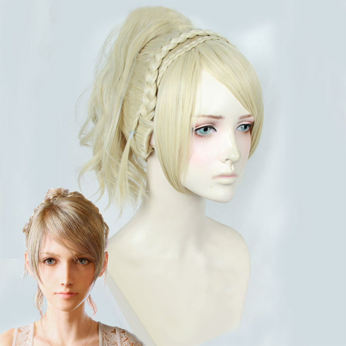 Final Fantasy XV FFXV Lunafreya Nox Fleuret Light Golden Cosplay Wig Wig - Tophatter Daily Deals
