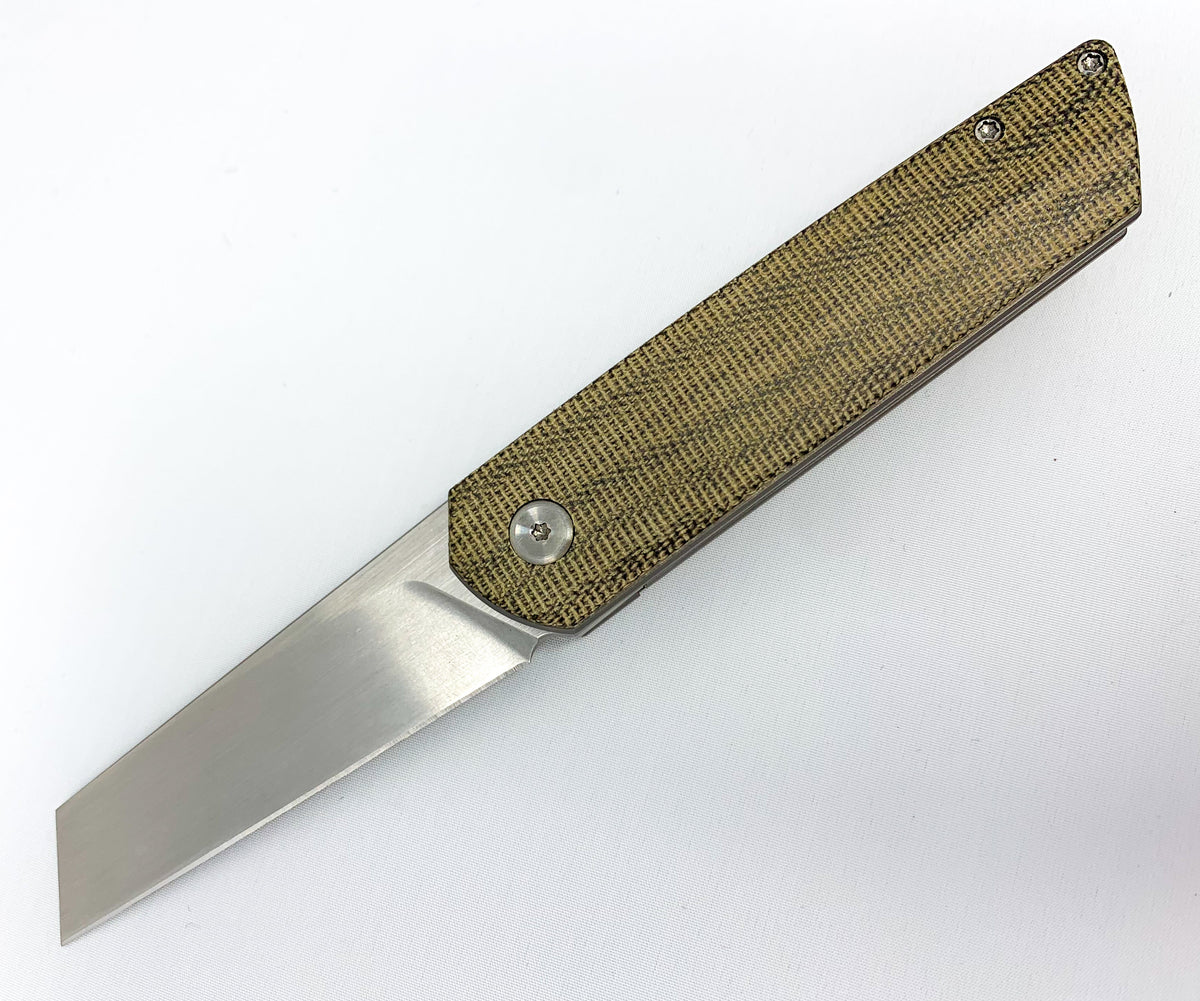 Brian Brown Knives Finch - M390 Steel - Green Micarta Handle - CLOSEOUT Knives - Tophatter Daily Deals