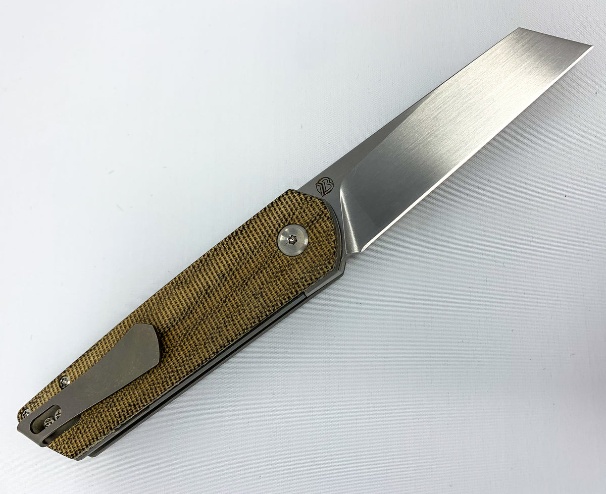 Brian Brown Knives Finch - M390 Steel - Green Micarta Handle - CLOSEOUT Knives - Tophatter Daily Deals