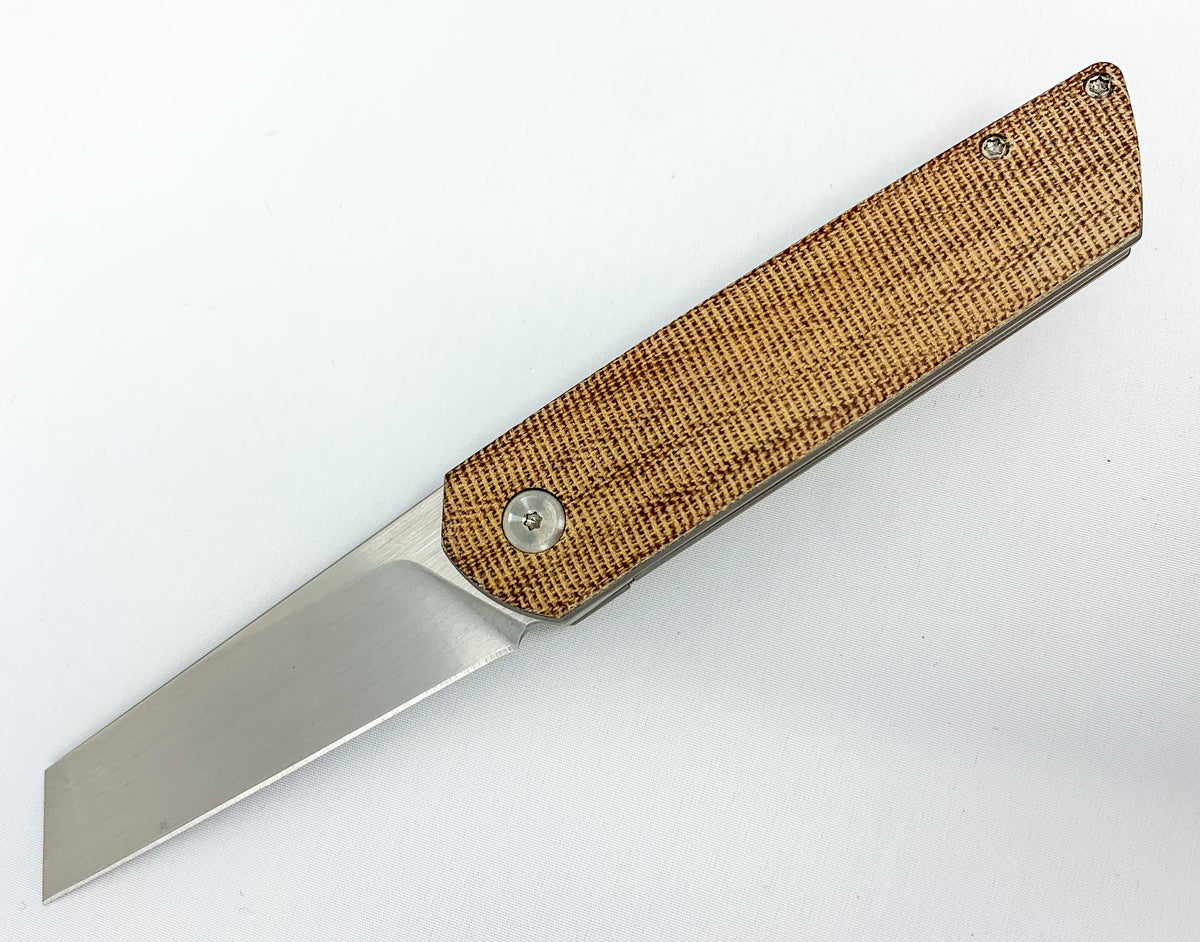 Brian Brown Knives Finch - M390 Steel - Natural Micarta Handle - CLOSEOUT Knives - Tophatter Daily Deals