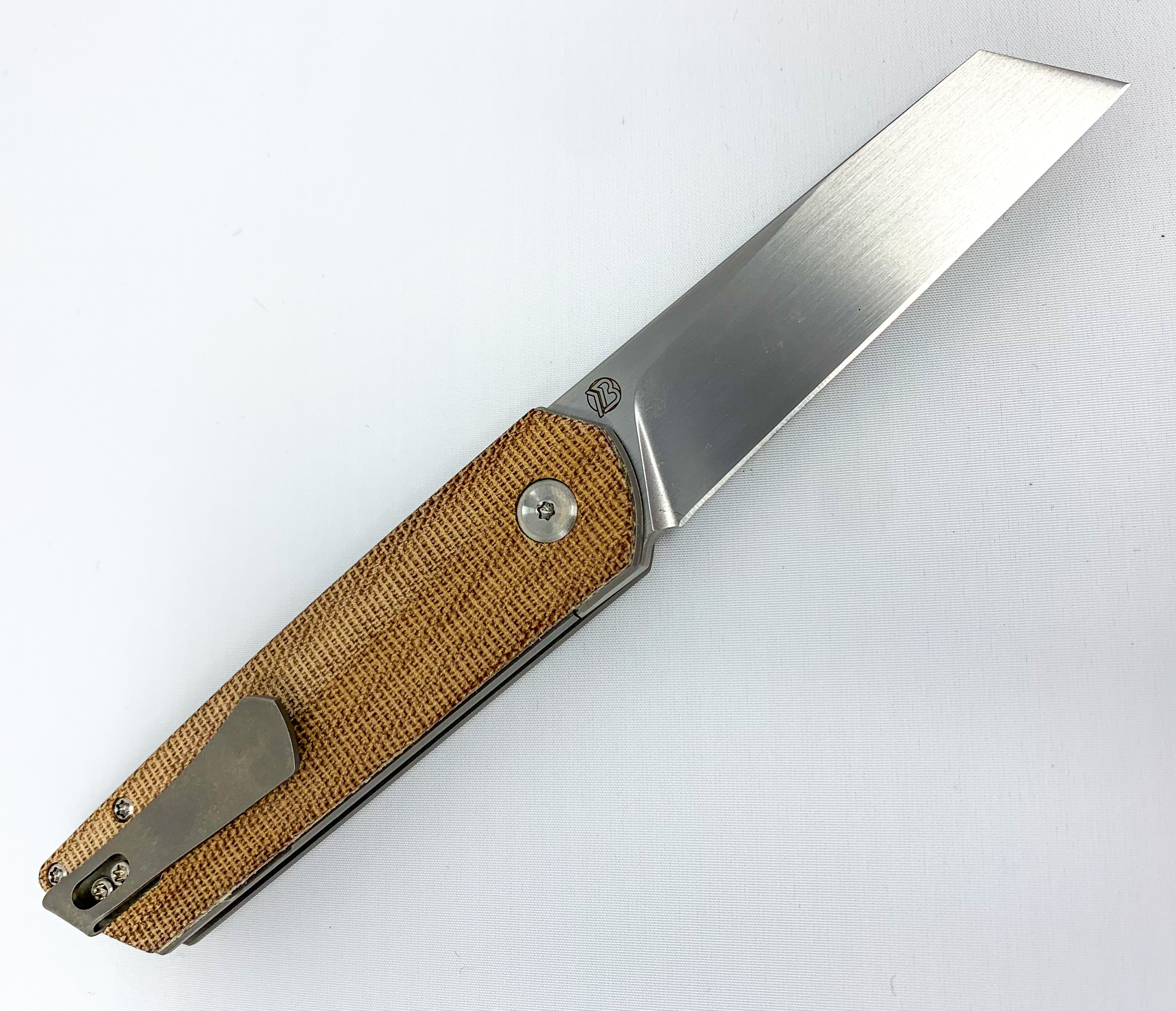 Brian Brown Knives Finch - M390 Steel - Natural Micarta Handle - CLOSEOUT Knives - Tophatter Daily Deals