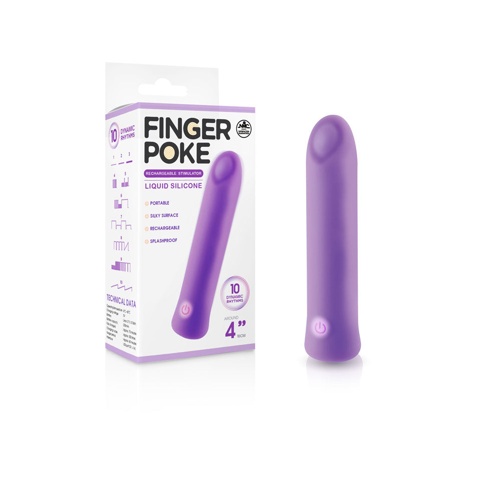 Rechargeable Stimulator – 4 Inch Liquid Silicone Body-Safe Stimulator > Vibrators > Finger Vibrators - Tophatter Daily Deals