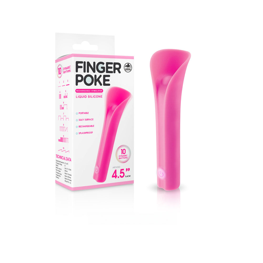 Finger Poke 4.5 Inch Vibrating Stimulator Pink > Vibrators > Finger Vibrators - Tophatter Daily Deals