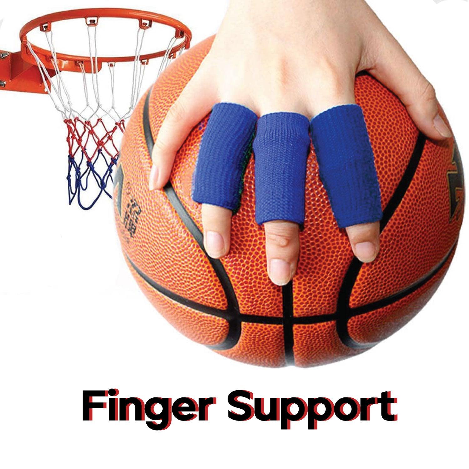 Finger Support Brace - Finger Guard Pads Support Arthritis Sleeve Trigger Fingers Sports Aid Bandage Personal Care - Tophatter Daily Deals