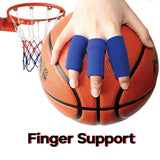 Finger Support Brace - Finger Guard Pads Support Arthritis Sleeve Trigger Fingers Sports Aid Bandage Personal Care - Tophatter Daily Deals