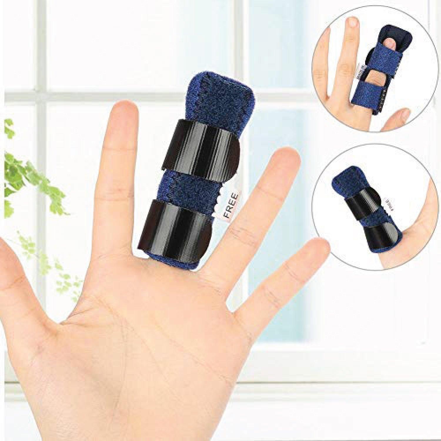Splints for Trigger Fingers - Support Trigger Straightener Bandage Mallet Brace for Fingers Pain Finger Supports with Built-in Aluminium Personal Care - Tophatter Daily Deals
