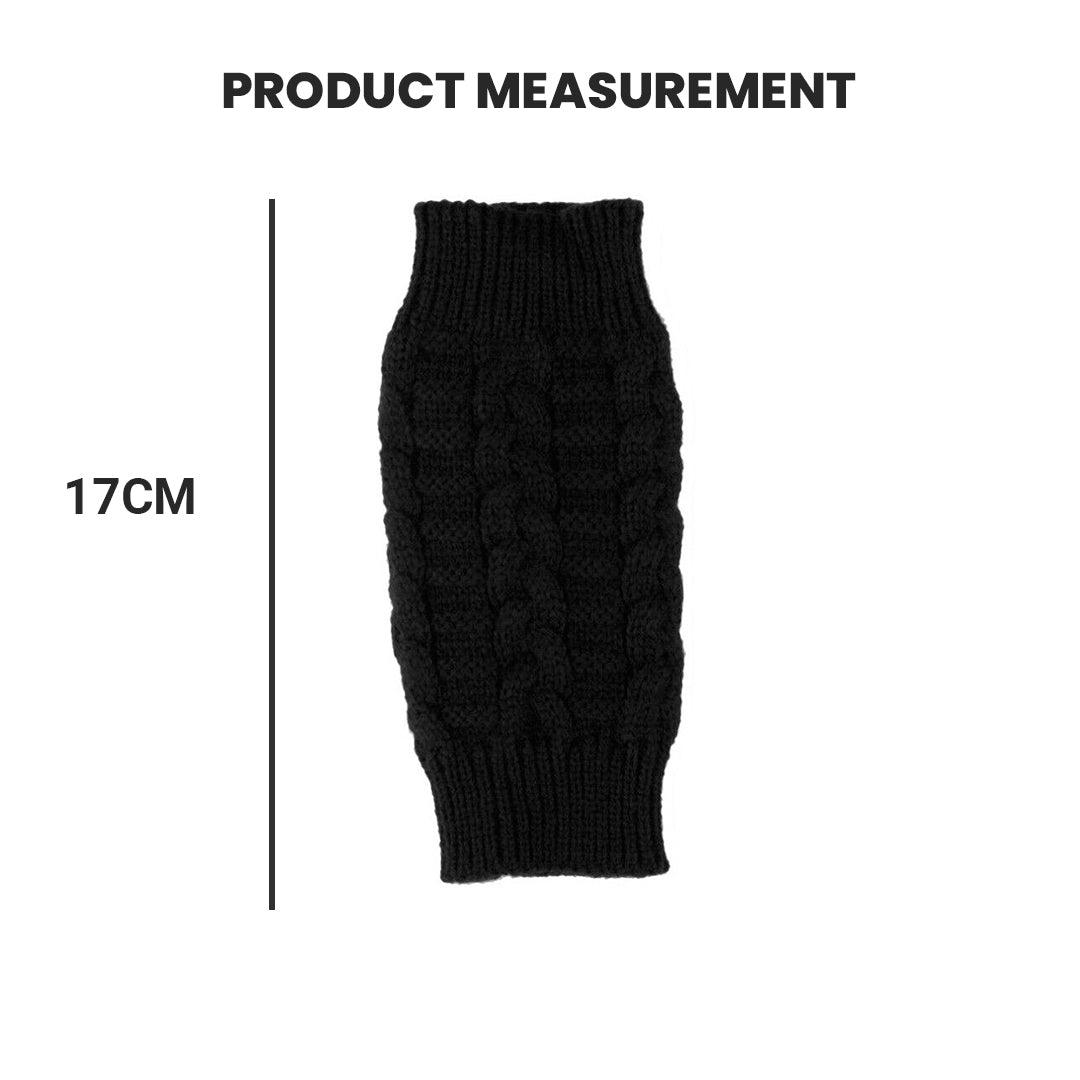 Thermal Fingerless Gloves - Women Wrist Arm Knitted Mitten Long Winter Hand Warmer Fingerless Ladies Gloves Gloves - Tophatter Daily Deals